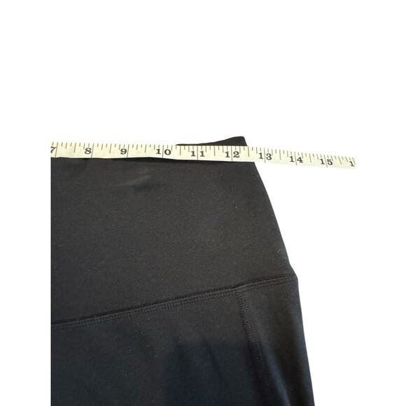 Aerie Chill Play Move Black Capri Leggings Medium High Rise Activewear Pockets - Picture 9 of 10